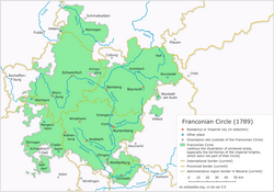 The Franconian Imperial Circle in 1789