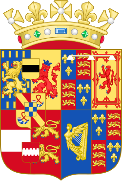 Arms of William and Mary, as depicted on his invasion banner, 1688