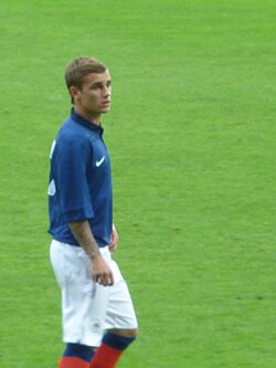 Griezmann playing for France U21s in 2011