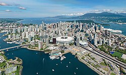 The Vancouver skyline