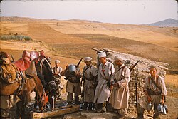 French officer and native Spahi during the Algerian War in the 1950s