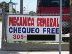 Sign written in United States Spanish, using the English word free instead of the Spanish gratis