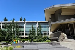 Microsoft Corporation headquarters in Redmond, an Eastside suburb of Seattle