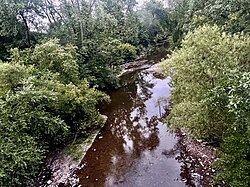 The Stony Brook flowing through the northern portion of the township towards Princeton.