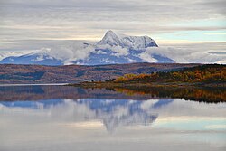 Late September in the fjords near Narvik, Norway. This oceanic part of the forest can see more than 1,000 mm (39 in) precipitation annually and has warmer winters than the vast inland taiga.