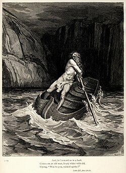 The Divine Comedy is an epic poem by Dante Alighieri. Engraving by Gustave Doré.