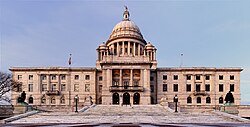 The Rhode Island State House in Providence boasts the world's fourth largest self-supported marble dome.