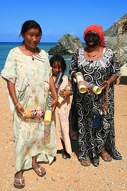 Wayuu women in the Guajira Peninsula, which encompasses parts of Colombia and Venezuela