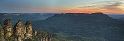 Three Sisters rock formation in the Blue Mountains National Park