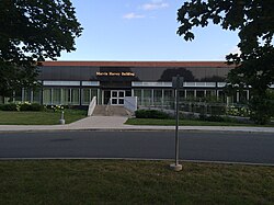 The front of the Marvin Harvey Building, which houses the Student Life Centre, the Jennifer Keeping AccessAbility Centre, and the Registrar's Office.