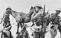 Australian patrol with locals