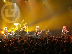 L7 performing in Paris, June 2015