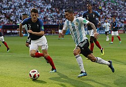 Argentina v France match in the round of 16 of the 2018 FIFA World Cup in Russia