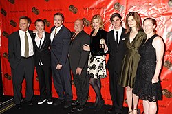The cast and crew of Breaking Bad at the 68th Annual Peabody Awards