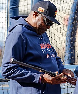 Dusty Baker, as manager of the Houston Astros in 2022, became the oldest person to win a World Series game.