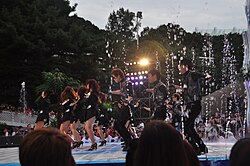 T-ara performing at the Mnet 20's Choice Awards in 2010