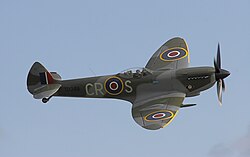 RAF Supermarine Spitfire played a vital role in British victory during the Battle of Britain.