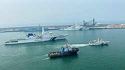Indian Coast Guard flotilla in Porbandar