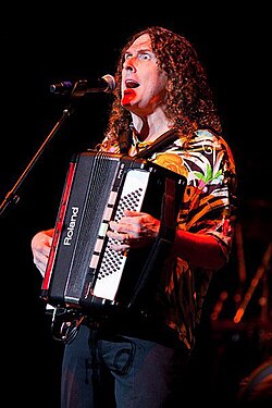 Yankovic performing in 2011