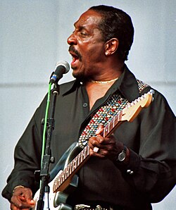 Ike Turner performing at the Long Beach Blues Festival in 1997
