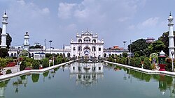 Chota Imambara is a Shia Muslim Hussainiya and a mausoleum for Muhammad Ali Shah.