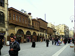 Ancient Aleppo, the entrance to Al-Madina Souq