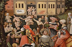 Public bathing in Augsburg, by Jörg Breu the Elder, c. 1531