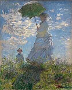 Claude Monet – Woman with a Parasol – Madame Monet and Her Son (1875), National Gallery of Art Washington