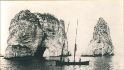 Raouché Rocks in the late 19th / early 20th century