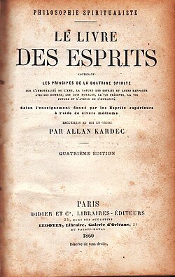 Publication of The Spirits' Book from 1860 in Paris