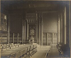 The robing room in 1897