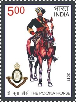 Commemorative postage stamp released on 11 February 2017 to celebrate the Bicentenary of the raising of the Poona Horse