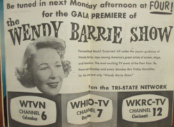 Advertisement for the premiere of The Wendy Barrie Show