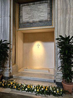 Francis's tomb in Santa Maria Maggiore