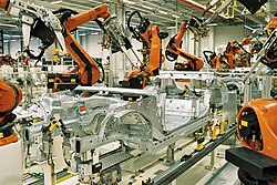 KUKA spot welding in the automotive industry