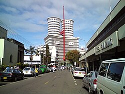 Nation Center, headquarters of the Nation Media Group who publish the Daily Nation
