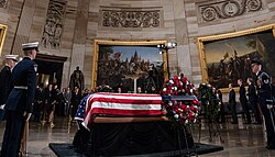 Bush lying in state in the U.S. Capitol rotunda