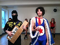 Filming of the music video for "Next to You" in 2012