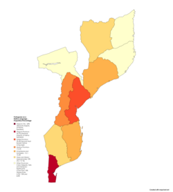 Portuguese as a Native Language in Mozambique – Proportion of Speakers