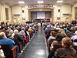 A February 2016 meeting of Manhattan Community Board 12