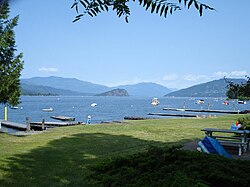 Shuswap Lake as seen from Sorrento