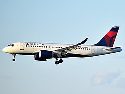 Delta Air Lines is the largest operator of the A220.