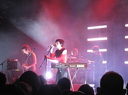 Ladytron in 2008, originally categorised as electroclash they helped revive interest in synthpop