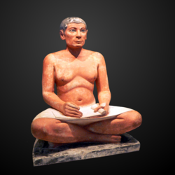 The Seated Scribe from Saqqara, 5th dynasty