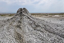 Mud volcano at Gobustan