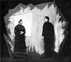 Karlheinz Martin's production of Transformation in Berlin with Fritz Kortner as the war returnee, 30 September 1919
