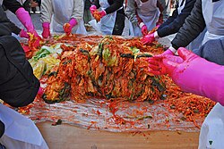 Gimjang, the process for making kimchi