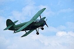 An Antonov An-2 biplane
