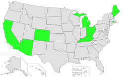 US States with bans on veal crates States prohibiting veal crates vte