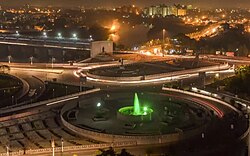 Skyline of Lucknow as seen from Gomti Nagar